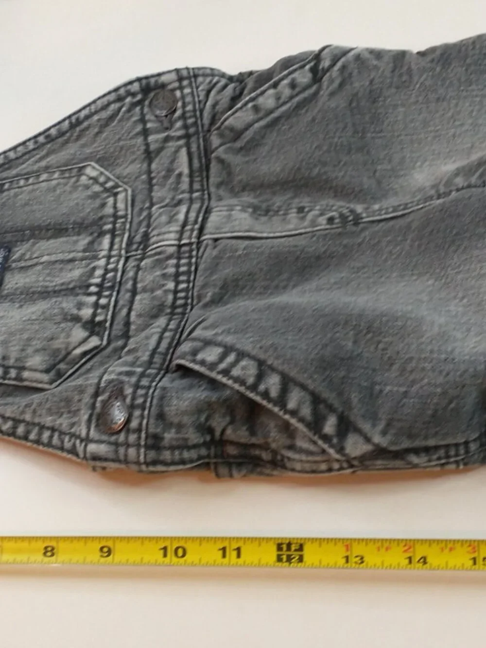 Vintage OshKosh B’gosh Vestbak Insulated Overalls Black Acid Wash Toddler 18M
